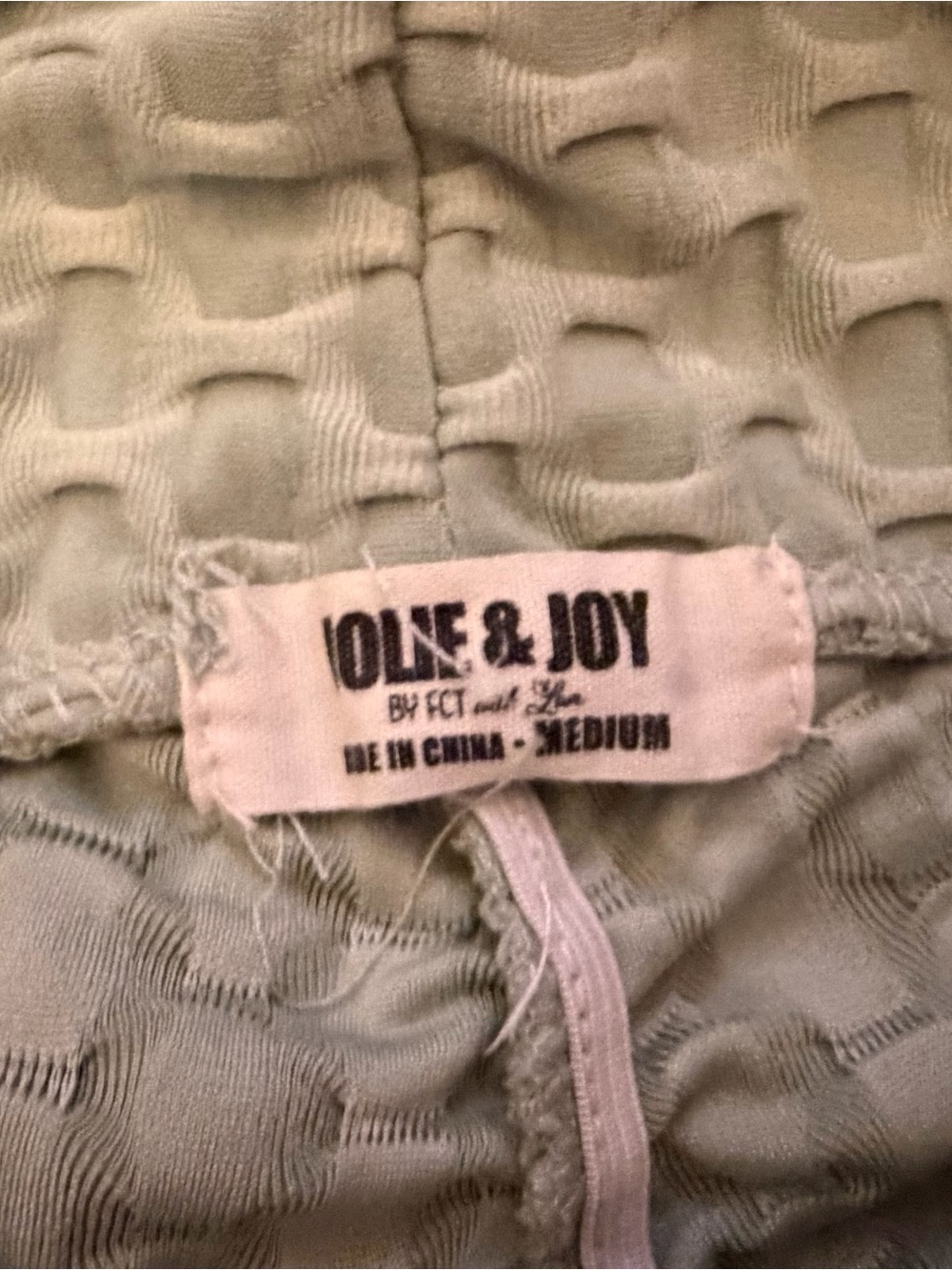 Women’s  Textured Bike Shorts Duo - Mint Green and brown- longer Length - Picture 5 of 5